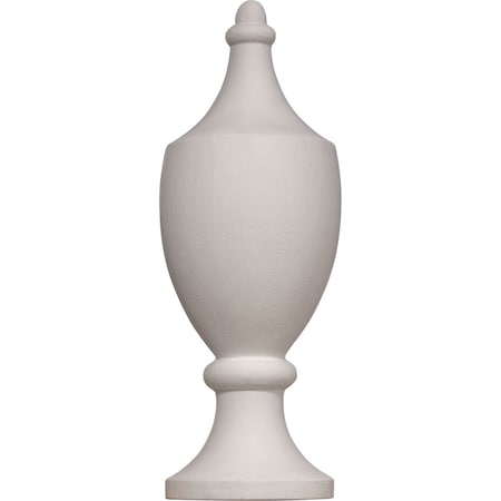 Ekena Millwork 3 3/8"W x 1 5/8"D x 10"H Half Round Urn Finial FIN03X10UH